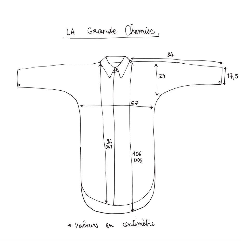 Guide des Tailles - Chemise